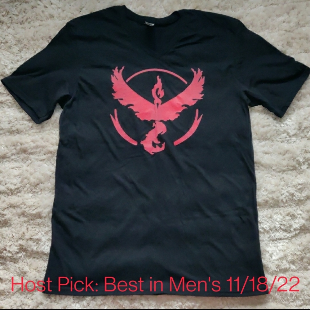 🎉HP🎉 NWOT Team Valor Pokemon Go V-neck t-shirt